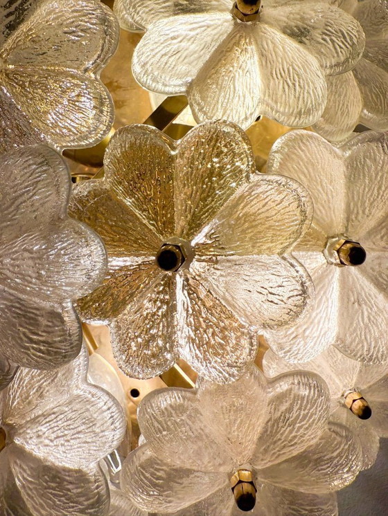 Image 1 of Grande lampada da parete/apparecchio da parete floreale di Ernst Palme, 1960