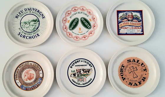 Image 1 of Fromages de France, Fayence de St. Amand Käseteller 6