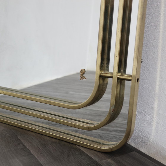 Image 1 of Romeo Rega-stijl Hollywood Regency-spiegel, moderne antiek uit de jaren 70