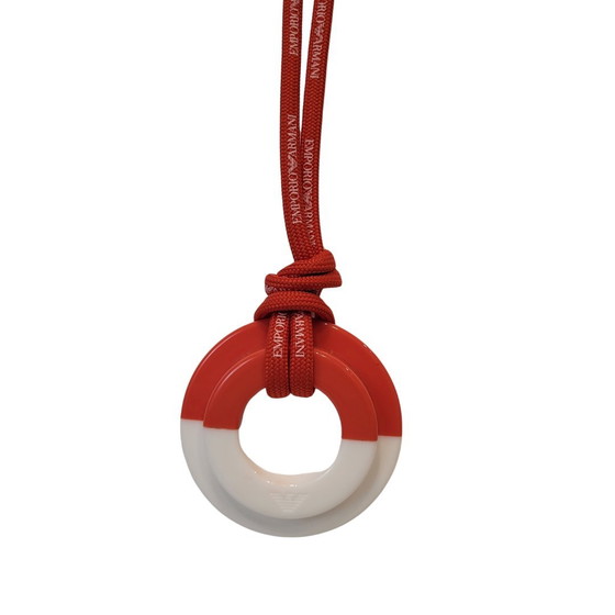 Image 1 of Collana bianca e rossa, Emporio Armani, anni 2010 - Italia