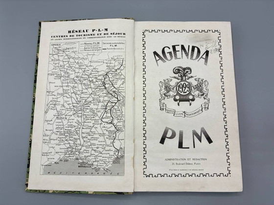 Album Planner PLM 1929 – Blank – Paris Lyon Méditerranée – Art Deco Illustrated – Coffee table books, Canvas (photo 3 of 6)