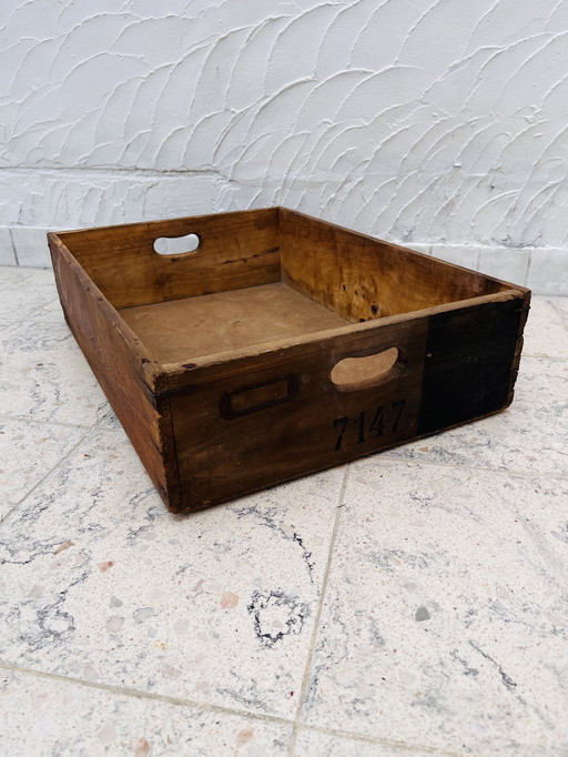 Wooden locker from a crystal workshop