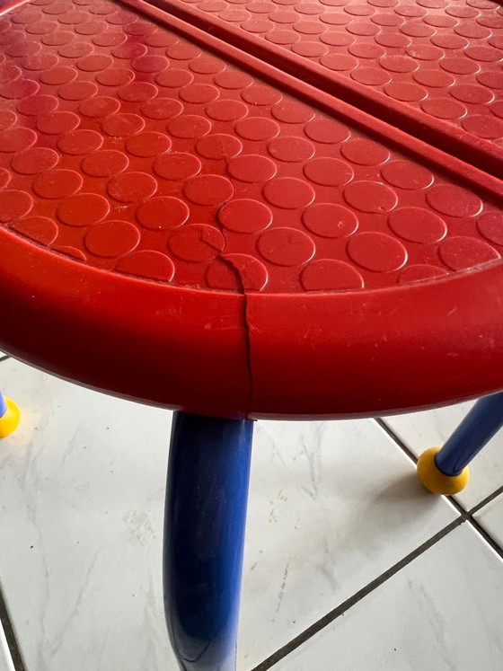 Image 1 of Puzzel kinderstoel IKEA Memphis stijl Knut Marianne Hagberg jaren 80