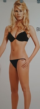 Vintage abri poster Claudia Schiffer for H&M 90's.