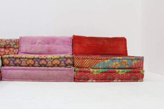 Image 1 of Roche Bobois Mah Jong sofa Kenzo Takada design by Hans Hopfer ,set of 12
