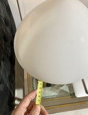 Vintage MUSHROOM Table Lamp/ Opal Glass Light/ 80s Desk Lamp/ Mushroom Standing Lamp/ Mid Cenctury Modern Light Mushroom Lamp