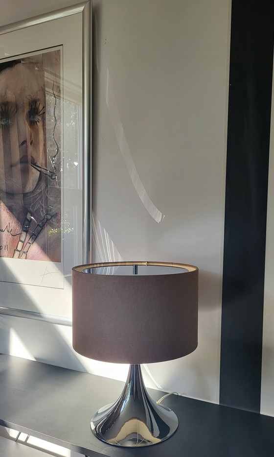 Image 1 of Lampe de table vintage au design danois avec base en tulipe