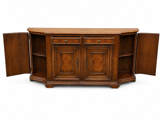 Vintage French Provençal sideboard with 4 doors – High Boards, Wood (photo 7 of 13)