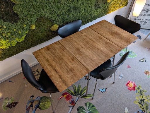 Tavolo Arne Jacobsen 3601 + 4 sedie Butterfly 3107 | Prima edizione