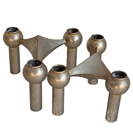 Par de Portavelas modulares vintage – atribuidos a Nagel S22