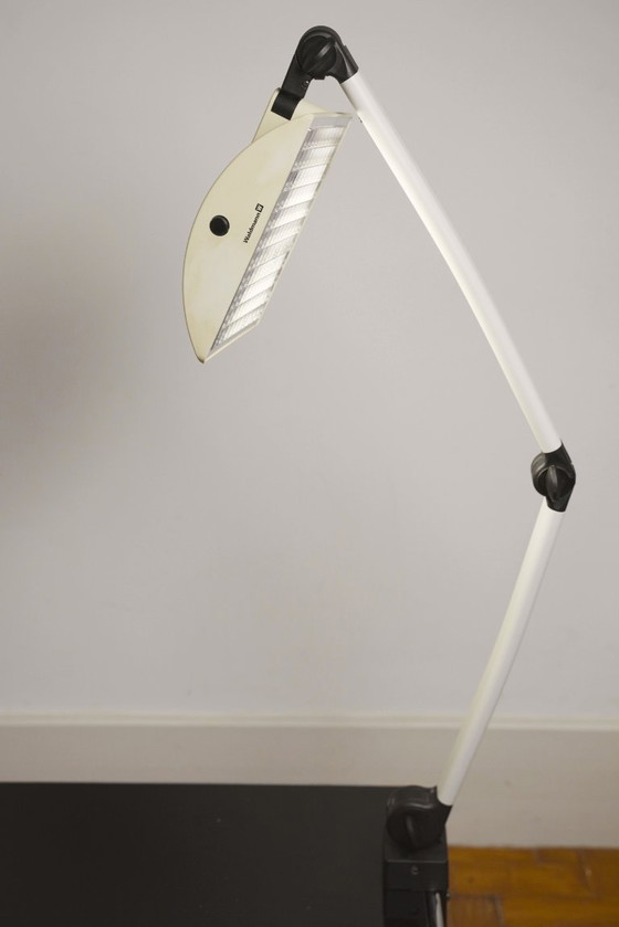 Image 1 of  Waldmann Adjustable Desk Lamp German Industrial Task Lamp Clamp Mount Articulated Office Light 