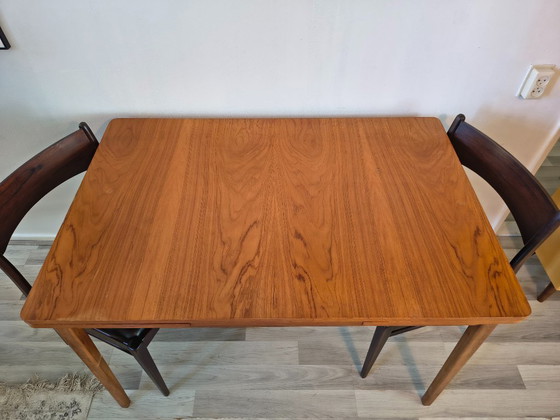 Image 1 of Danish Mid-century dining table | extendable & teak (120-198cm)