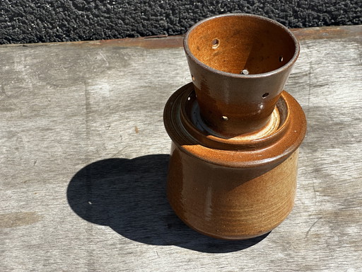 beurrier à eau Vintage en Gré Vernissé - Mongolfier