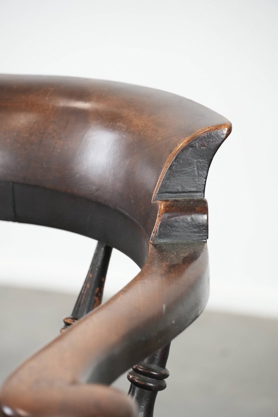 Image 1 of Antique English captain's chair/side chair/desk chair from the early 19th century