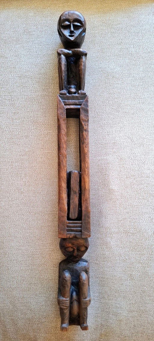 Westafrikanischer ritueller Holzstab – decoratieve objecten, Wood