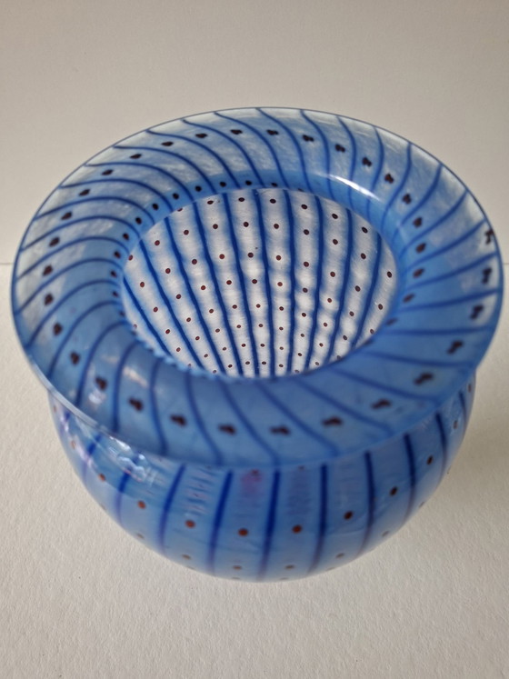 Vase von Tranjo Hytta, Vasen, Glas, Blau (Foto 4 von 5)
