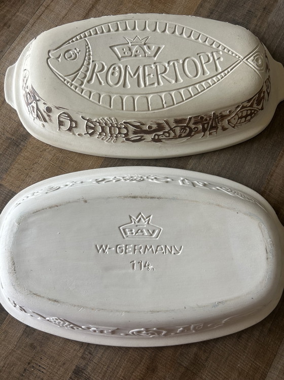 Vintage BAY Römertopf 114 - Römertopf Pesce - W-Germany Mai Usato – Accessori da cucina, Ceramic (photo 2 of 7)