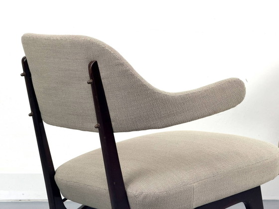 Poltrone lounge con nuovo tessuto, anni '50, Set di 2 – Legno, Mid Century Modern (photo 2 of 23)