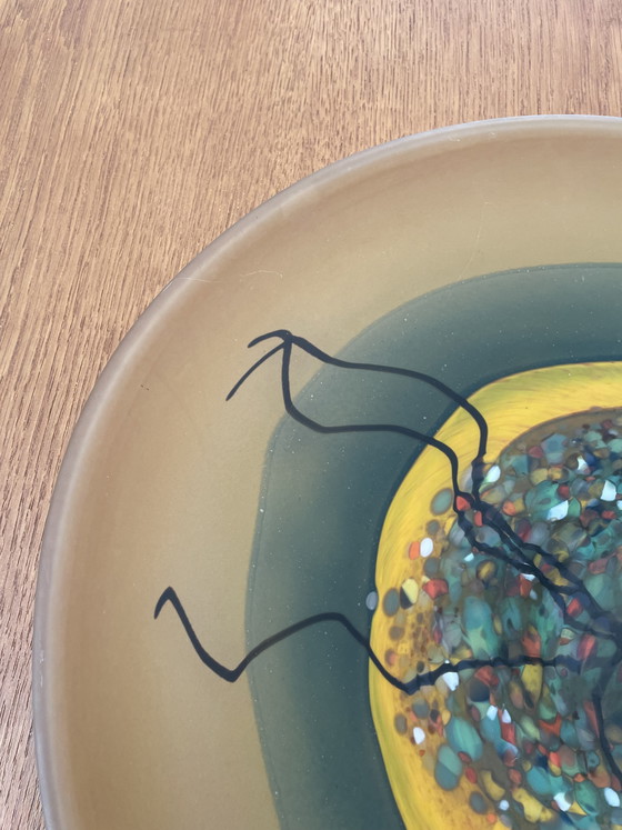 Image 1 of Large Mihai Topescu glass paste bowl