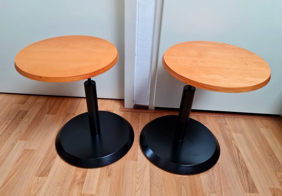 Image 1 of Side tables unique design with rotating table top beautiful