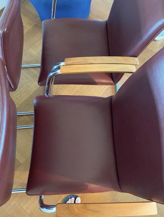 Image 1 of 4x Leolux Freyr eetkamerstoelen