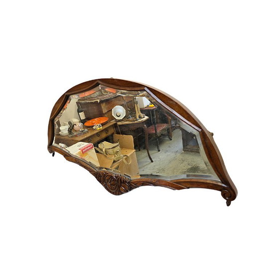 Specchio a ventaglio francese in stile Art Déco con intagli, circa 1920/30. – Wood (photo 2 of 7)