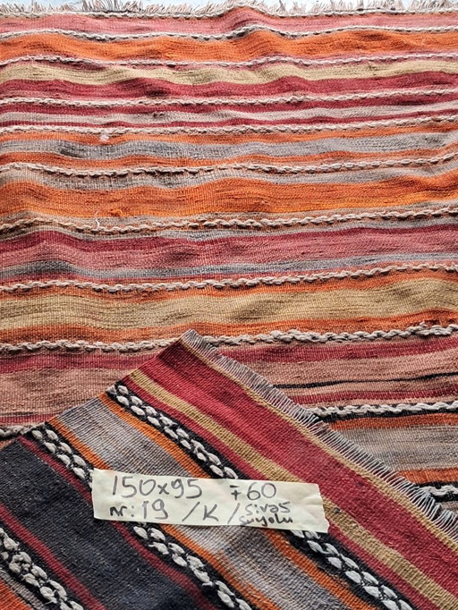 Kilim turco tessuto a mano 150x95cm