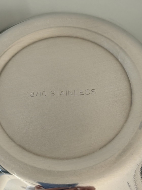 Image 1 of Ensemble de trois bols coniques en acier inoxydable