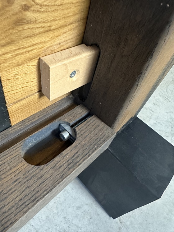 Image 1 of Table basse vintage Japandi en chêne