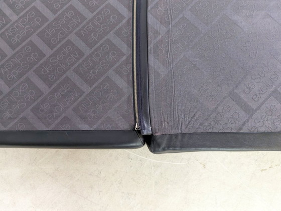 Image 1 of De Sede DS 76/78 Modular Sofa Corner Sofa Design Corner Couch Leather Black