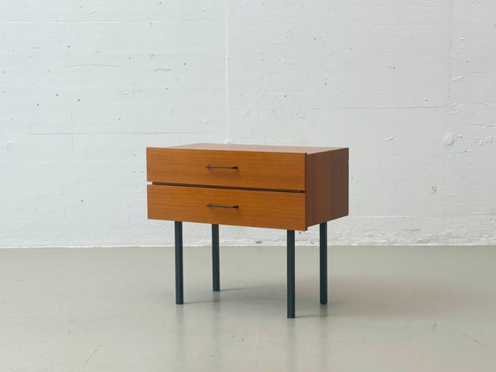 Image 1 of Mid-century bedside table with two drawers, 1950s