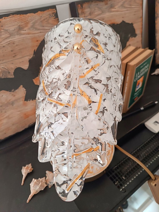 Image 1 of MURANO Par de refinadas lámparas de mesa de cristal artístico de Murano - hechas a mano - fabricadas en Italia / NUEVAS