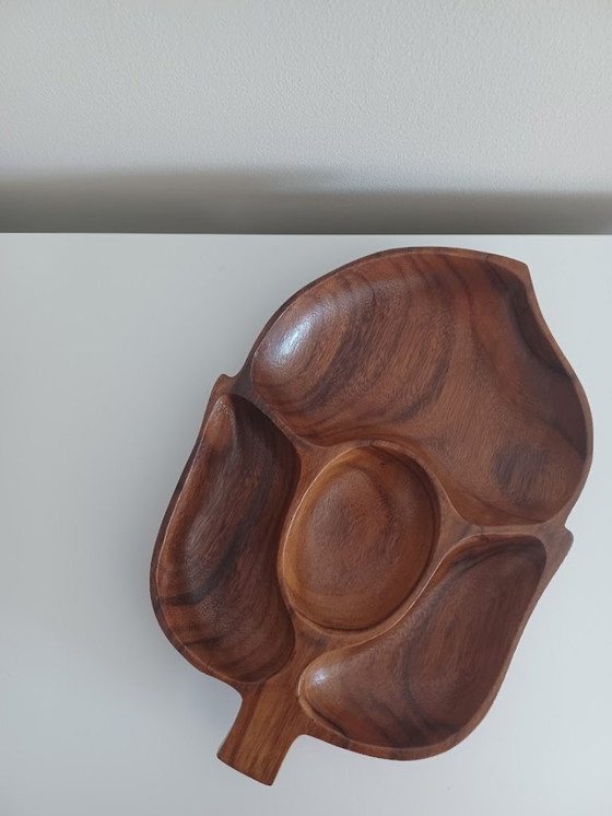 Image 1 of Ciotola in legno vintage. Metà del secolo scorso. Bois des Iles. Realizzata a mano.