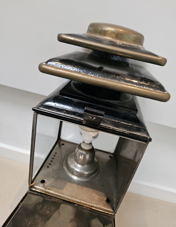Image 1 of Victoriaanse Messing Koetslamp