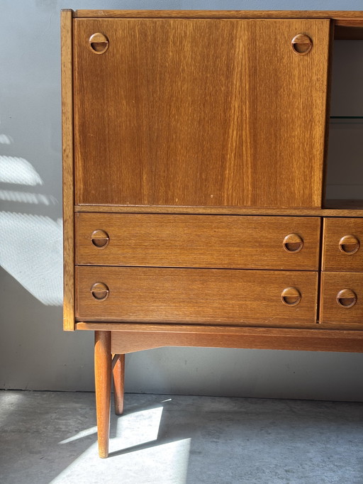 Vintage Deense Teak Dressoir - Mid Century Ontwerp