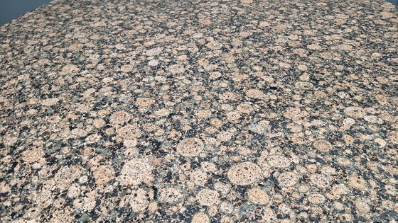 Image 1 of Vintage round granite center table, 1970s