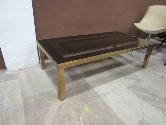 Image 1 of brass coffee table