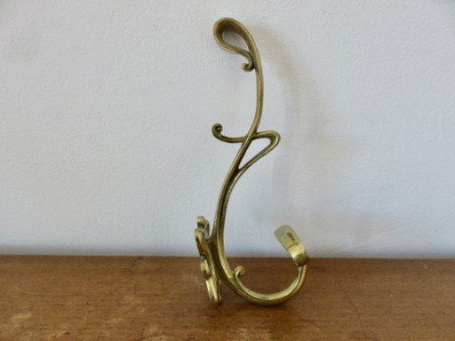 Gancio da parete antico in stile Art Nouveau, nello stile di Hector Guimard, Francia, inizio XX secolo.