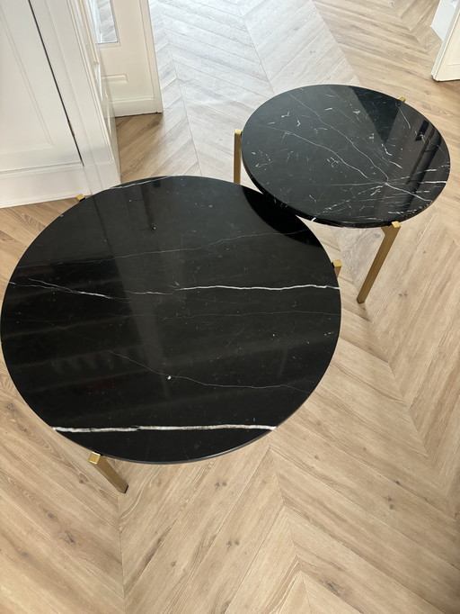 Furnified Marble Coffee Tables (79 And 58 Cm)