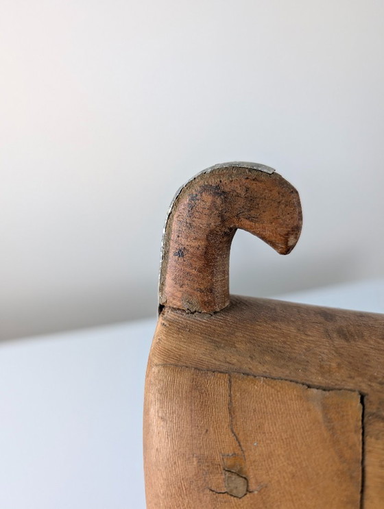 Image 1 of Sculpture abstraite d'animal en bois, design scandinave du milieu du XXe siècle