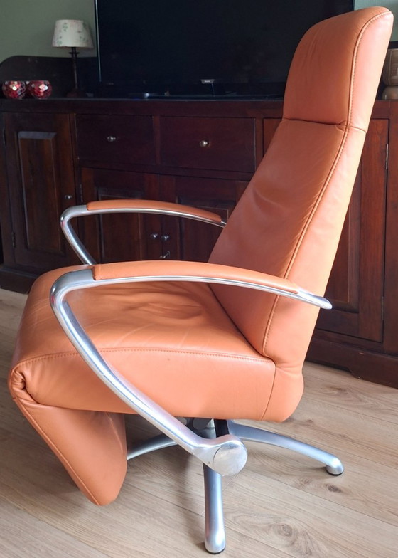 Poltrone relax JORI Brainbuilder originale (Mono-Move) – Pelle / Alluminio (photo 4 of 18)