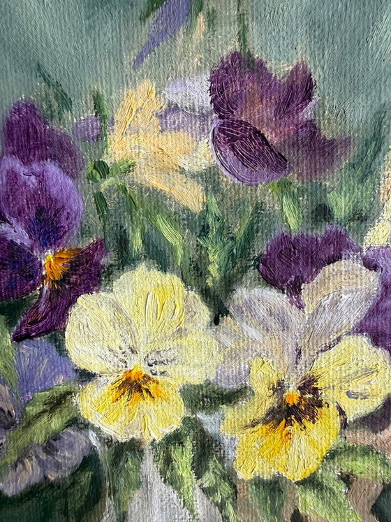 Antique painting, oil on canvas, signed – Paintings & Drawings, Wood (photo 7 of 10)