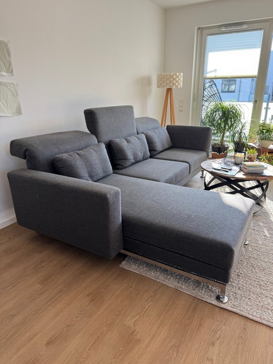 Image 1 of Divano angolare Brühl modello Moule / tessuto grigio