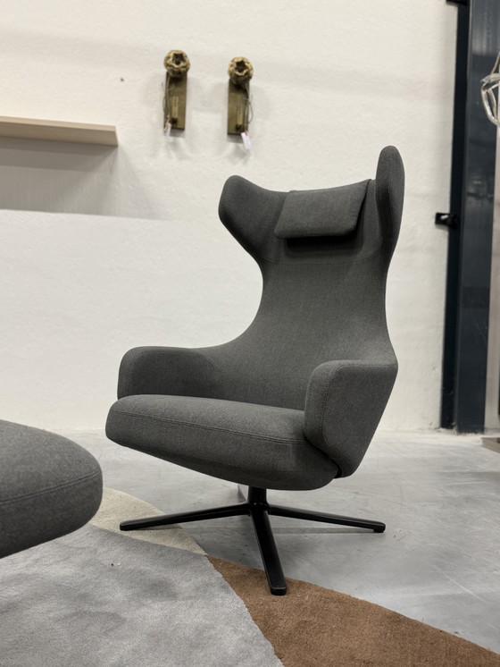 Image 1 of Vitra Grand Repos con poggiapiedi grigio melange