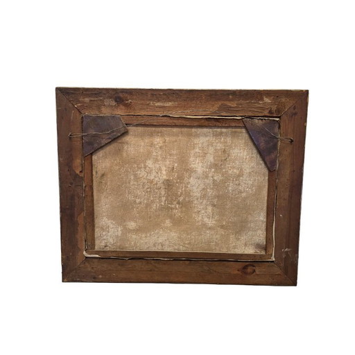 Vintage-Ölgemälde mit Rosen, 1950er/60er Jahre