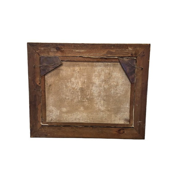 Image 1 of Peinture à l'huile vintage représentant des roses, années 1950/60