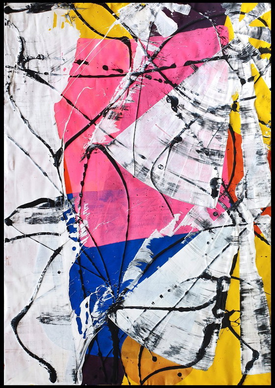 Jürgen Angeler - Die rosa Flamme - XXL – Gemälde & Zeichnungen, Canvas, Abstract (photo 15 of 35)