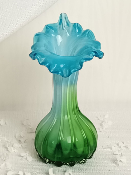 Soliflore Corolle In Blown Glass Italy