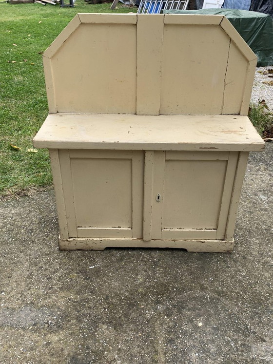 Vintage Hand Painted Cabinet – Sideboard cabinet (photo 11 of 13)