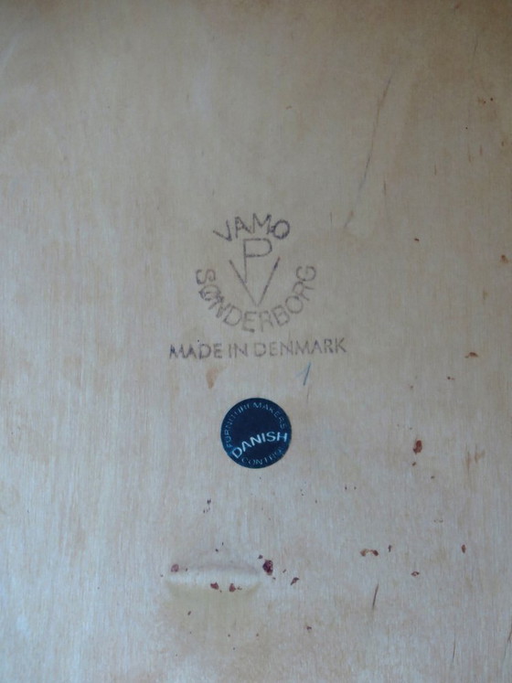 Sedie da pranzo in legno scuro di Arne Vodder, Danimarca, anni '60, set di 2, Mid Century Modern (foto 16 di 16)